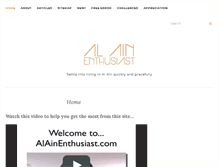 Tablet Screenshot of alainenthusiast.com